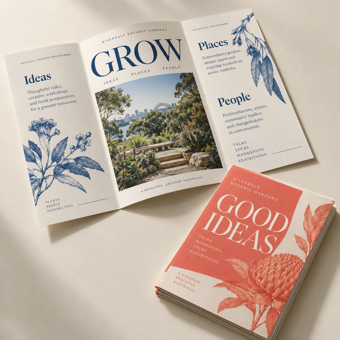 Illustrative brochures & flyers